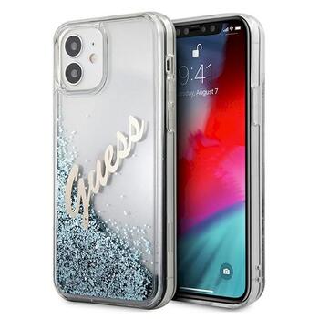 Guess GUHCP12SGLVSBL Glitter Vintage Script Защитный чехол для iPhone 12 mini 5,4