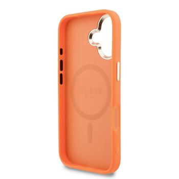 Guess PU Perforated 4G Logo MagSafe Case Aizsargapvalks priekš Apple iPhone 17 (GUHMP17S5PG4SRGO)
