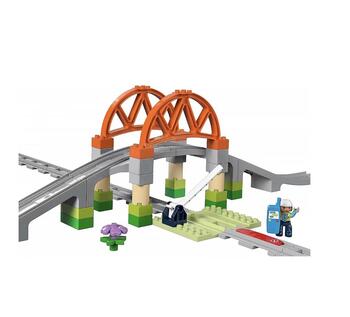 LEGO 10426 Duplo Town Dzelzceļa Tilta Un Sliežu Paplašinājuma Konstruktors 2+ (10426)