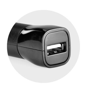 BlueStar Auto Lādētājs 12 V / 24 V / 2000 mA + Micro USB (BL-CC-2ASC-BK)