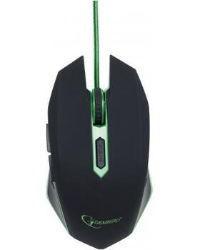 Gembird Игровая мышь с Дополнительными кнопками 2400 DPI USB (MUSG-001-G)