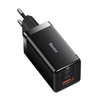 Baseus GaN5 Pro Адаптер 2xUSB-C / USB / 65W (CCGP120201)