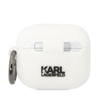 Karl Lagerfeld KLA3RUNCHH AirPods 3 cover Защитный чехол для AirPods 3 Silicone Choupette Head 3D / белый (KLA3RUNCHH)