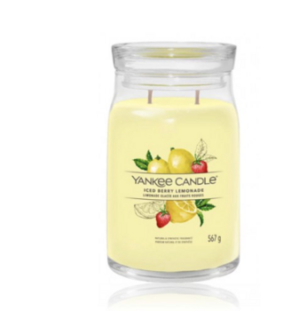 Yankee Candle Signature Iced Berry Lemonade Aromātiskā svece 567 g (5038581129006)