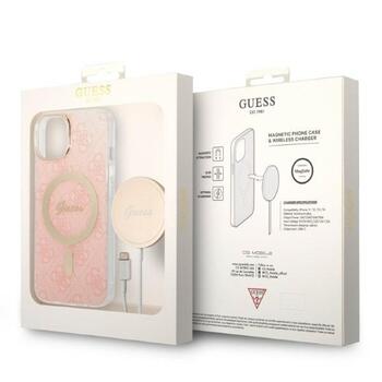 Guess Set GUBPP14MH4EACSP Aizsargapvalks + Tīkla lādētājs priekš iPhone 14 Plus / 15 Plus 6.7