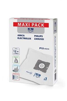 K&M Maisi putekļu sūcējam PHILIPS / CONCEPT / SENCOR / ZANUSSI (12gb) (KM-P15-MX)