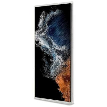 Karl Lagerfeld KLHMS24LHFCKNOT IML Ikonik MagSafe Aizsargapvalks priekš Samsung Galaxy S24 Ultra S928 / caurspīdīgs (KLHMS24LHFCKNOT)