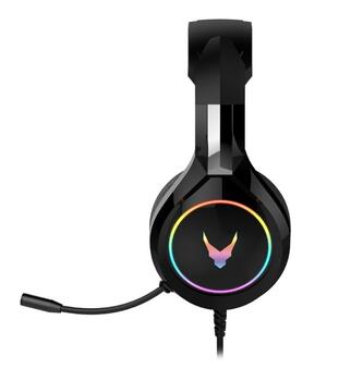 Varr VH6060B Pro Gaming Spēļu Stereo Austiņas ar Mikrofonu / LED / 3.5mm Audio un USB pieslēgumu (VH6060B)