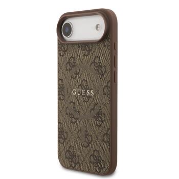 Guess PU Leather 4G Colored Ring MagSafe Case Aizsargapvalks priekš iPhone Air / brūns (GUHMP17MG4GFRW)
