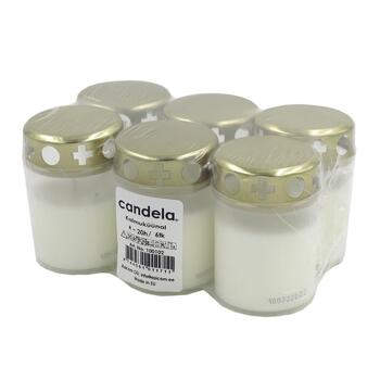 Candela Kapu Sveces Ar Vāciņiem 6gab White (24100102)