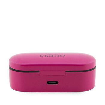 Guess GUTWST31EK TWS Bluetooth headphones Беспроводные наушники + magenta docking station (GUTWST31EM)