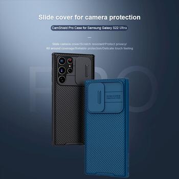 Nillkin CamShield PRO Hard Case Защитный чехол для Samsung Galaxy S22 Ultra / чёрный (57983107467)