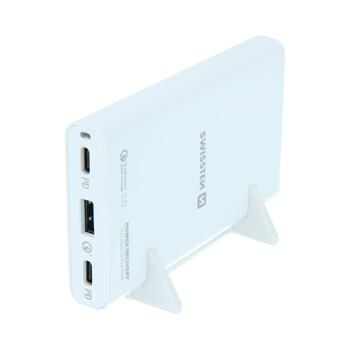 Swissten Сетевое зарядное устройство Notebooks and MacBook / 60W / PD3.0 / QC3.0 / PPS (SW-TCH-60W-PD30-QC30-W)