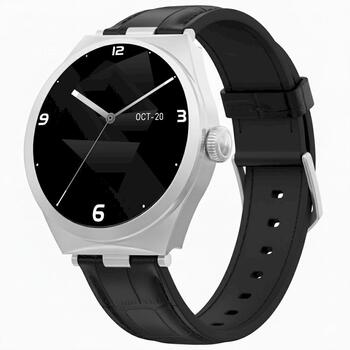 Smartwatch Gravity GT25-8 Viedpulkstenis / sudraba/melns (GT25-8)