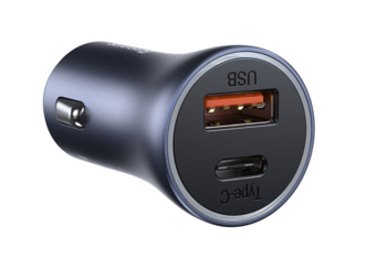 Baseus Pro Golden Contactor Auto Lādētājs USB / USB-C / QC4.0 / PD / SCP / 40W (TZCCJD-B0G)