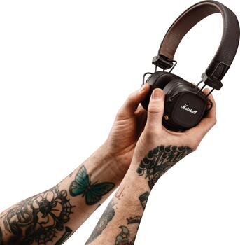 Marshall Major IV Bluetooth Беспроводные наушники (Brown) (1006127)