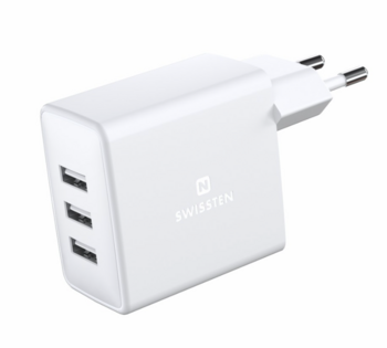 Swissten Smart IC Tīkla Lādētājs 3x USB 3А 15W (22052100)