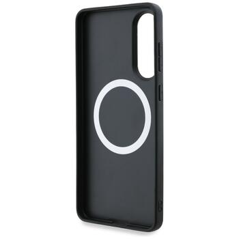 BMW Leather Oversized Stripes MagSafe Чехол для Samsung Galaxy S25 Edge (BMHMPS25E24PUOCSK)