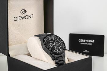Giewont Vīriešu pulkstenis Chronograph Sapphire GW3520-B1 / melns (GW3520-B1)