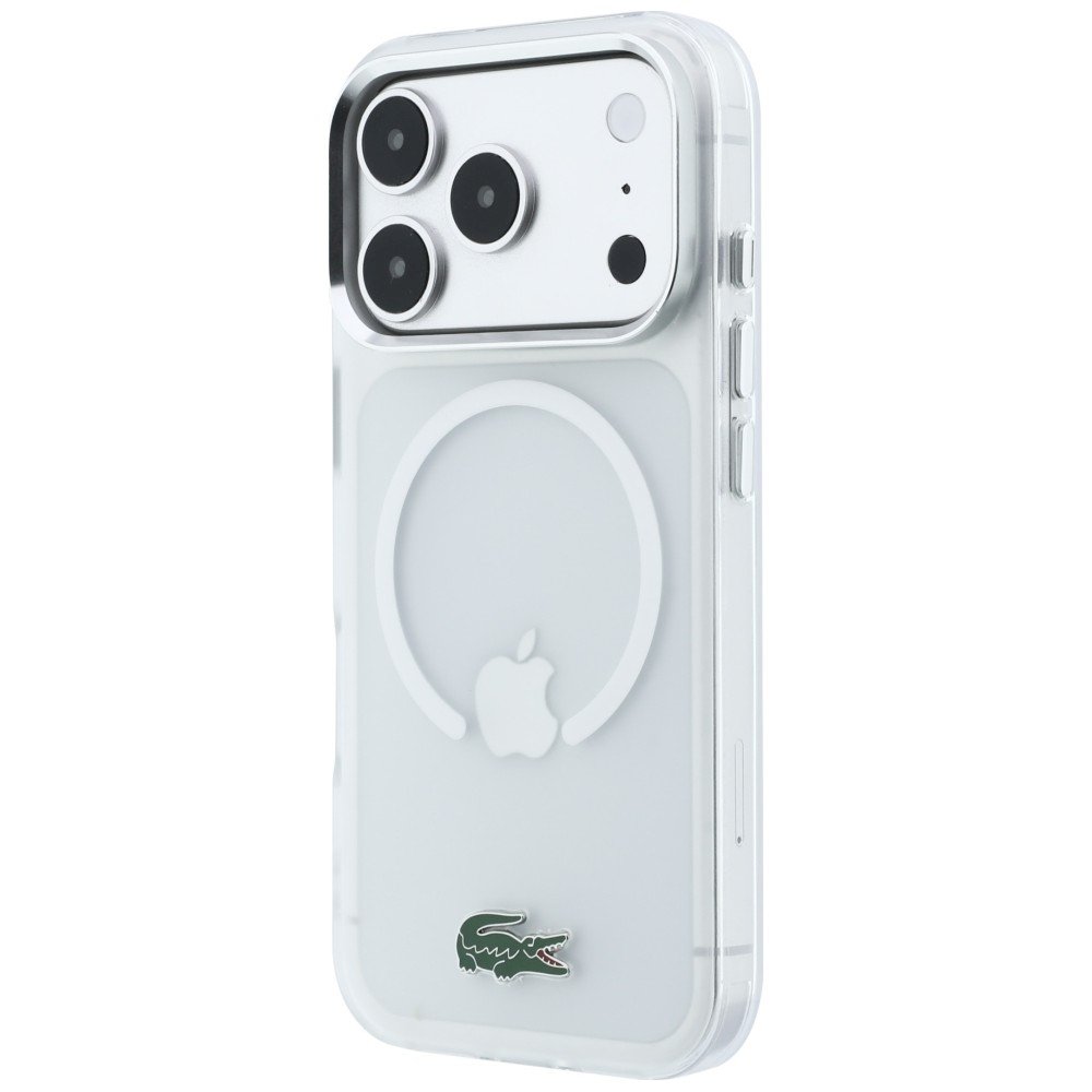 Lacoste IML Frosted Laquer Logo MagSafe Case Aizsargapvalks priekš iPhone 18 Pro Max / 17 Pro Max / caurspīdīgs (LCHMP18X6UFRLAH)