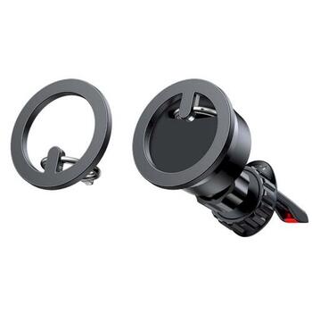 Joyroom JR-ZS294 Car Mount Magnetict Multifunctional Kit Автомобильный держатель для воздуховода (Car Holder, Magnetic Ring, Magnetic Cap) / чёрный (JR-ZS294AIR-BLK)