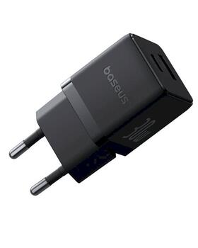 Baseus Palm Fast Charger Зарядное устройство USB-A + USB-C 30W / чёрный (P1011160A113-00)