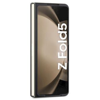 Karl Lagerfeld KLHCZFD5SAPKINPK Z Fold5F946 Hardcase Saffiano Monogram Ikonik Pin Aizsargapvalks priekš Samsung Galaxy Z Fold5 / melns (KLHCZFD5SAPKINPK)