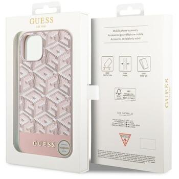Guess GUHMP14MHGCFSEP GCube Stripes MagSafe Aizsargapvalks priekš iPhone 14 Plus/15 Plus 6.7