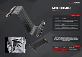 Mars Gaming MCAPCIE40 Riser Cable PCIe 4.0 16x 90° / 300mm (MCAPCIE40)