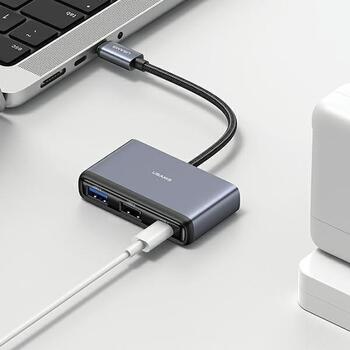Usams 4in1 Adapteris 2xUSB 2.0 / USB 3.0 / USB-C Hubs (SJ627HUB01)