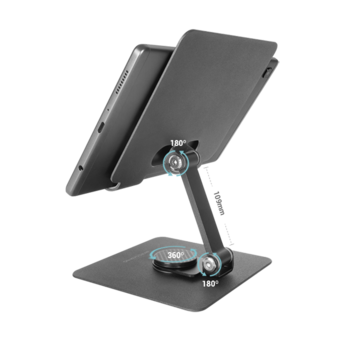 Mars Gaming MA-RST 2in1 Подставка из алюминиевого сплава для планшетов 360°/ 13 дюймов / Cерая (MRAST)