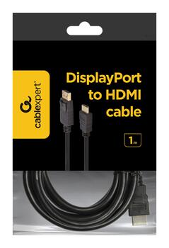 Gembird DisplayPort to HDMI Кабель 1м / 1080p (CC-DP-HDMI-1M)