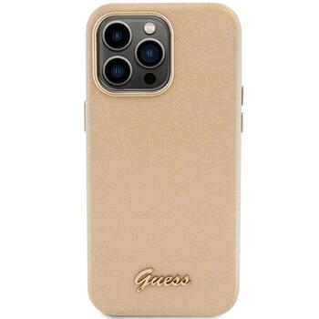 Guess Glitter Glossy Script Back Case Защитный Чехол для Apple iPhone 15 Pro (GUHCP15LPGMCSD)