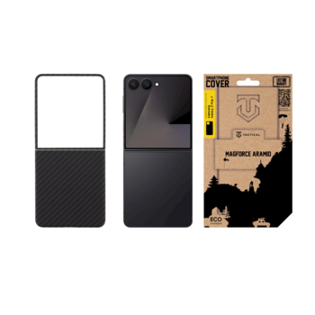 Tactical MagForce Aramid Cover Aizsargapvalks priekš Samsung Galaxy Z Flip 7 / melns (TA-57983126215)