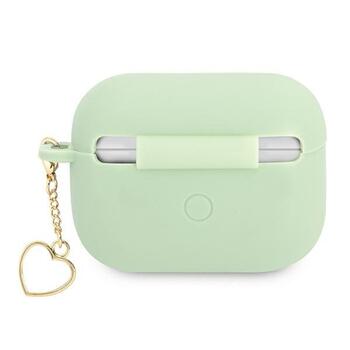 Guess GUAPLSCHSN Silicone Charm Heart Collection Защитный чехол для AirPods Pro / зелёный (GUAPLSCHSN)
