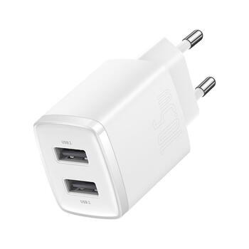 Baseus Компактное Зарядное Устройство 2 x USB / 10,5w (BRA011959)