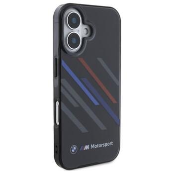 BMW Motorsport IML Random Stripes Aizsargapvalks Priekš Apple iPhone 16 Plus (BMHCP16M23HTRAK)