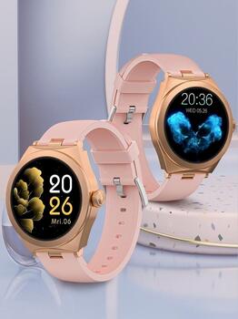 Smartwatch Gravity Viedpulkstenis / rožu zelts (GT25-2)