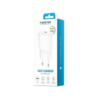 Forever TC-01 PD QC Tīkla Lādētājs USB-C 20W (TC-01)