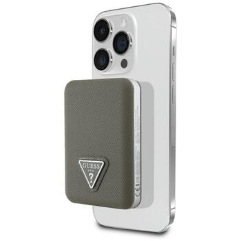 Guess Grained Triangle Зарядная батарея 5000mAh 15W USB-C MagSafe Inductive / коричневый (GUPB5FPGTSPSW)