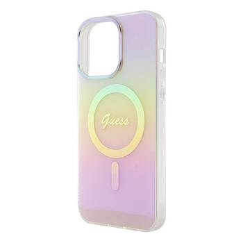 Guess IML Iridescent MagSafe Back Case Защитный Чехол для Apple iPhone 15 Pro Max (GUHMP15XHITSP)