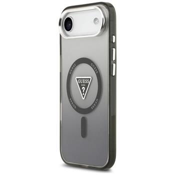 Case Guess IML Gradient Triangle Logo MagSafe Aizsargapvalks priekš iPhone Air / melns (GUHMP17MHGTMLCGK)