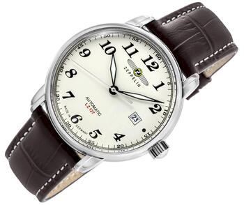 Zeppelin LZ127 Graf Zeppelin Automatic 7656-5 Vīriešu Pulkstenis 40mm Beige Dial (7656-5)