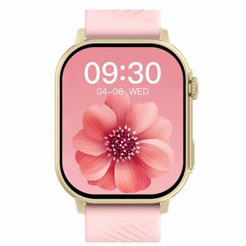 Smartwatch Gravity GT15-7 Силиконовый ремешок + золотой браслет / розовый (GT15-7)
