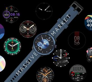 RUBICON Smartwatch RNCF14 Смарт-часы / серебристый/белый (SMARUB252)