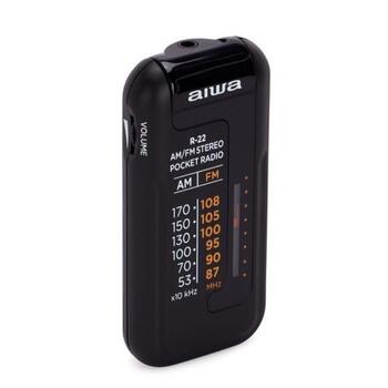 AIWA R22 Pārnēsājams Radio ar Austiņām (R22-BLK)