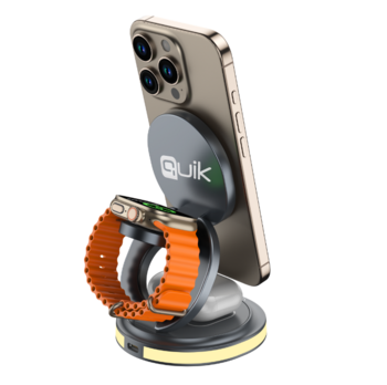 Quik QW-700 Вращающееся 3in1 Беспроводное зарядное устройство 15W (QW-700)