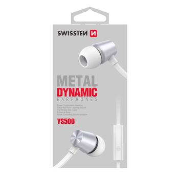 Swissten Dynamic YS500 Стерео наушники с микрофоном и пультом управления (YS500-WH)