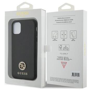 Guess GUHCN61PS4DGPK Hardcase Strass Metal Logo Aizsargapvalks priekš iPhone 11/Xr 6.1