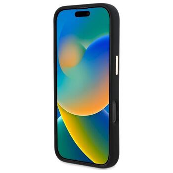 Guess GUHCP16XSMBSLK Silicone Script Metal Logo & Frame Защитный чехол для iPhone 16 Pro Max 6.9